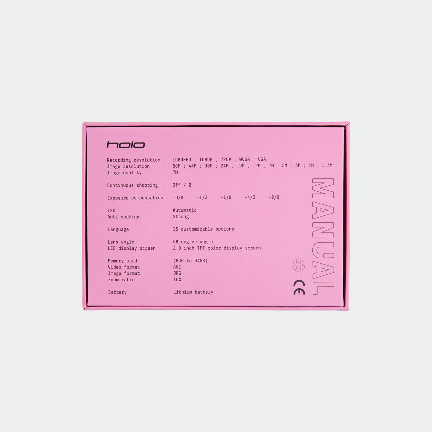 Holo Digital Camera - Pink