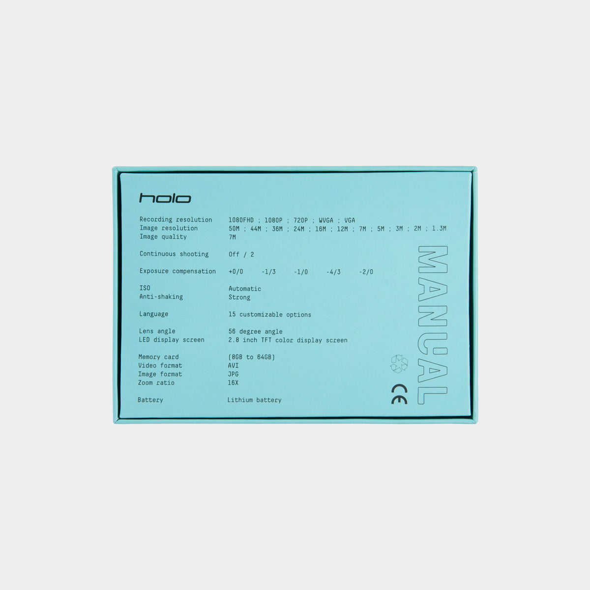 Holo Digital Camera - Aqua