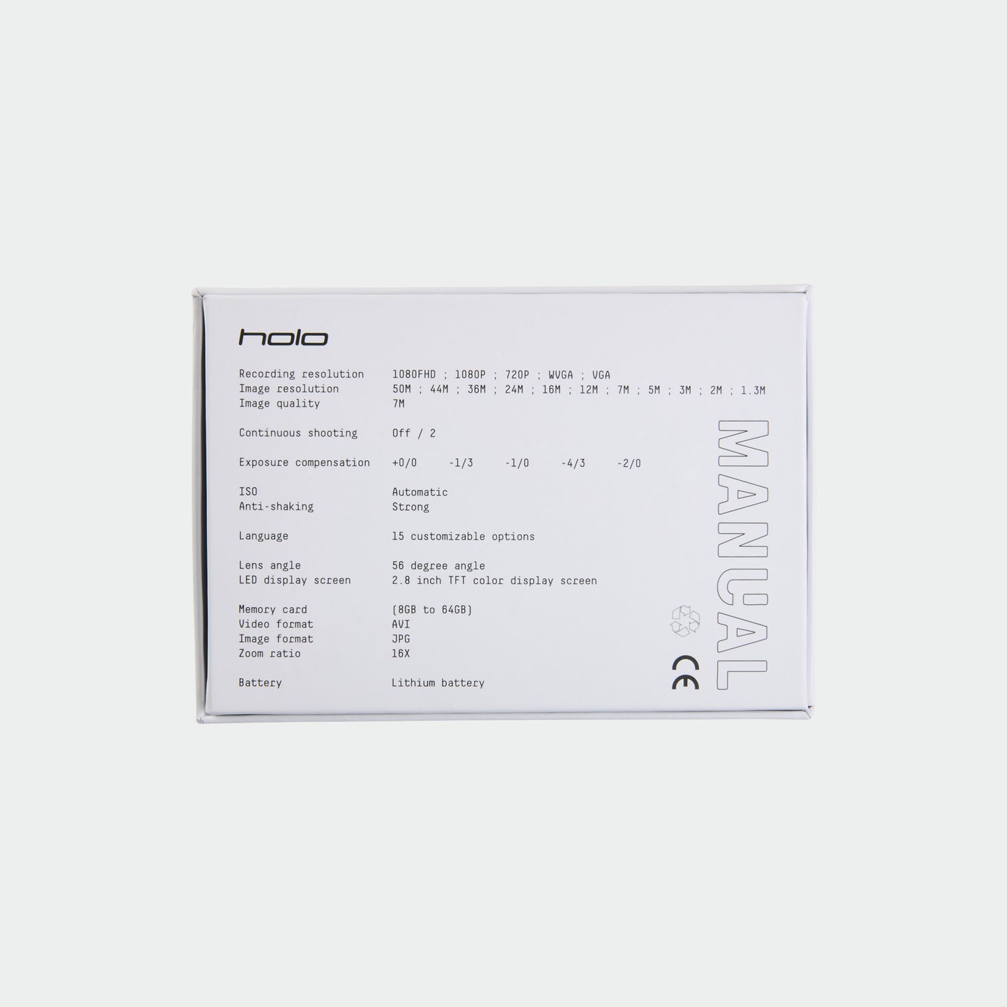 Holo Digital Camera - Clear