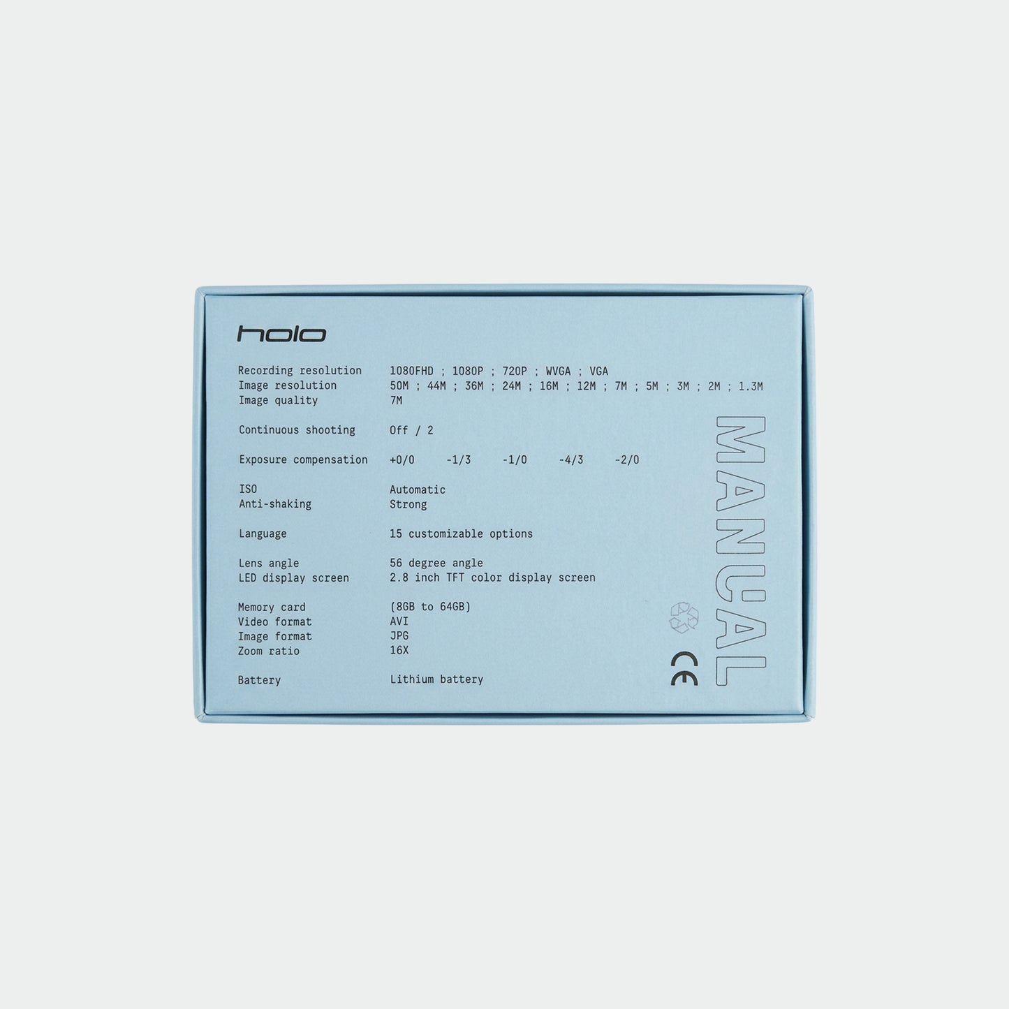 Holo Digital Camera - Ice Blue