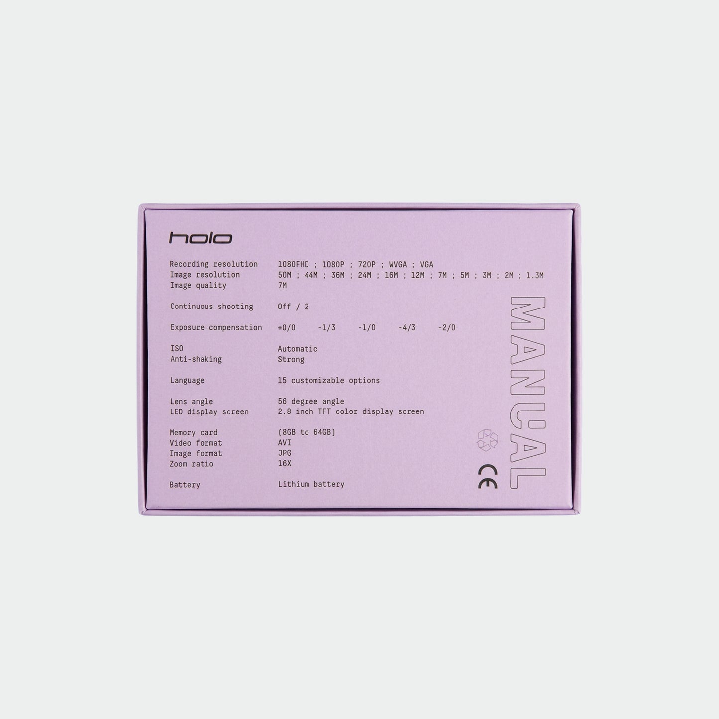 Holo Digital Camera - Purple