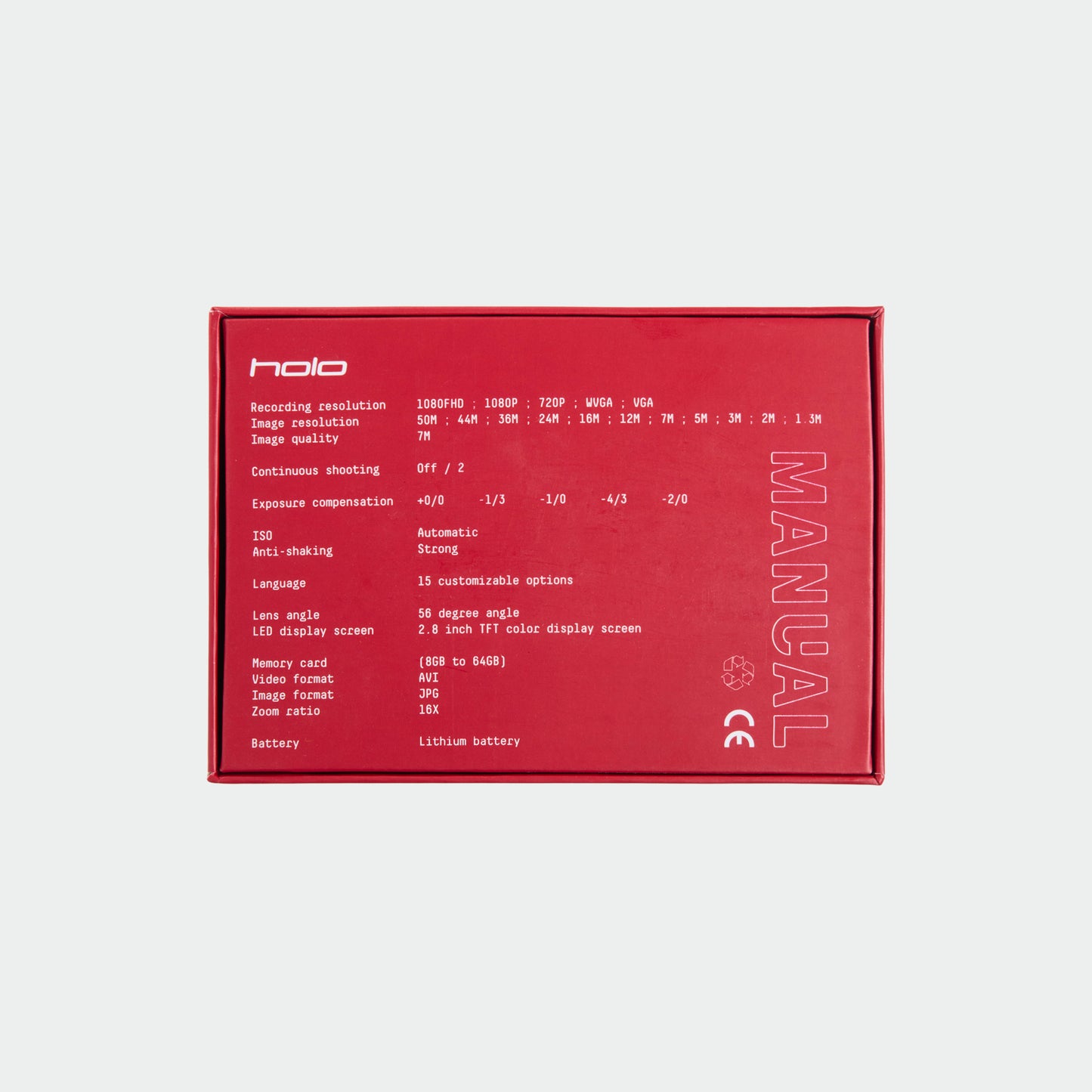 Holo Digital Camera - Red