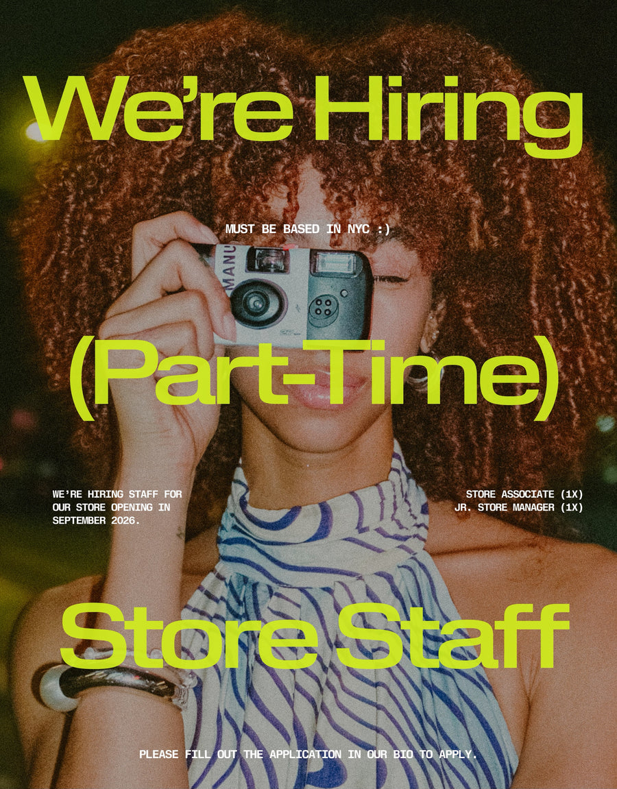 We're hiring store staff
