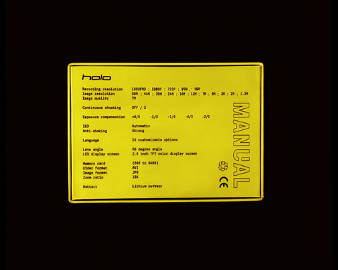 Holo Digital Camera - Yellow